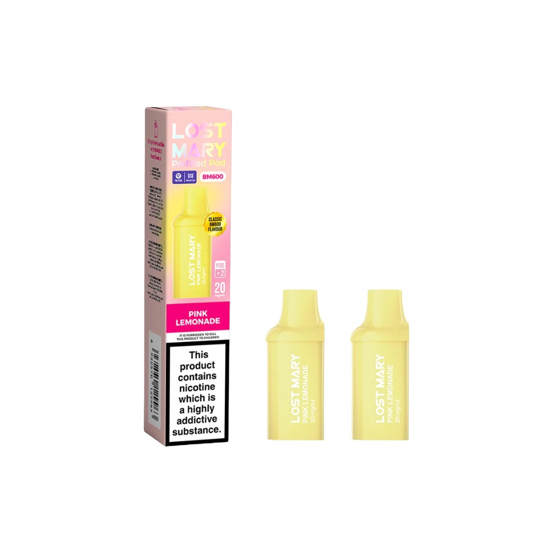 20mg Lost Mary BM600 Prefilled Replacement Pods 1200 Puffs