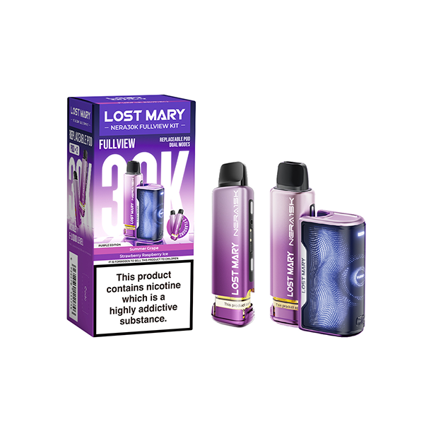 20mg LOST MARY Nera 30K Multi Edition Prefilled Pod Vape Kit - 30000 Puffs