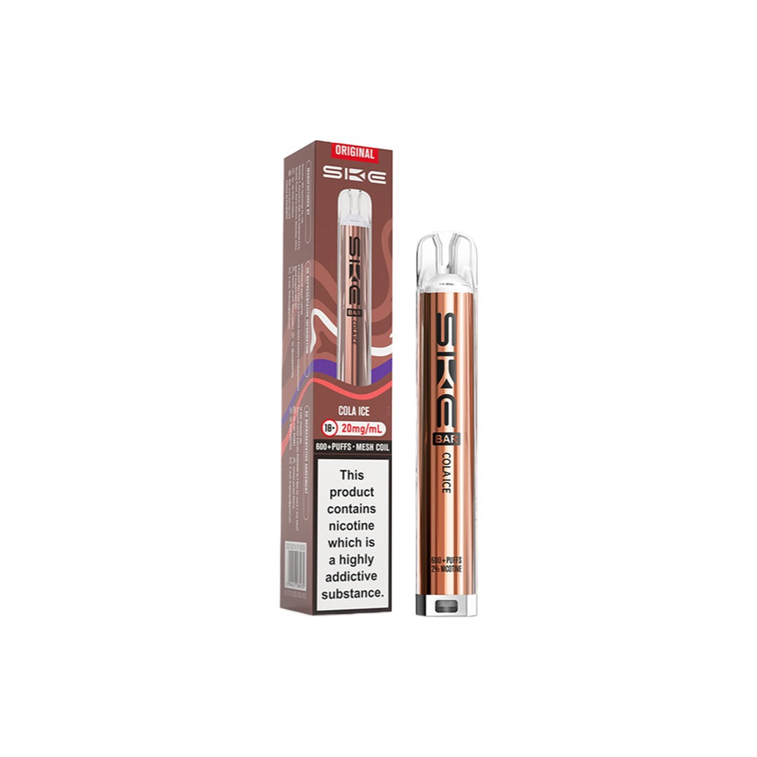 20mg SKE Bar 600 Rechargeable Prefilled Pod Vape Kit