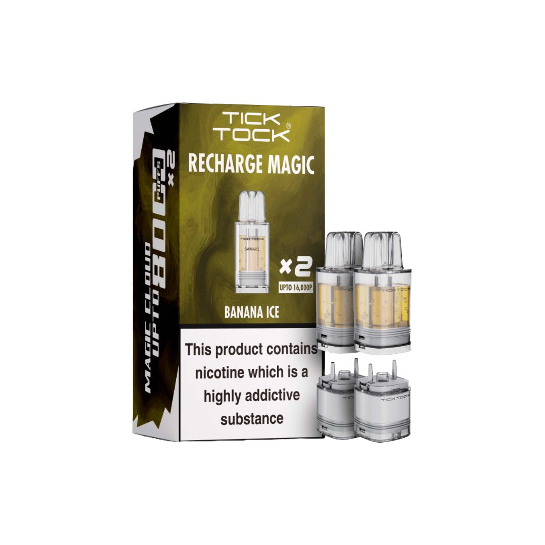 Tick Tock Recharge MAGIC 8K Prefilled Pods 8000 Puffs
