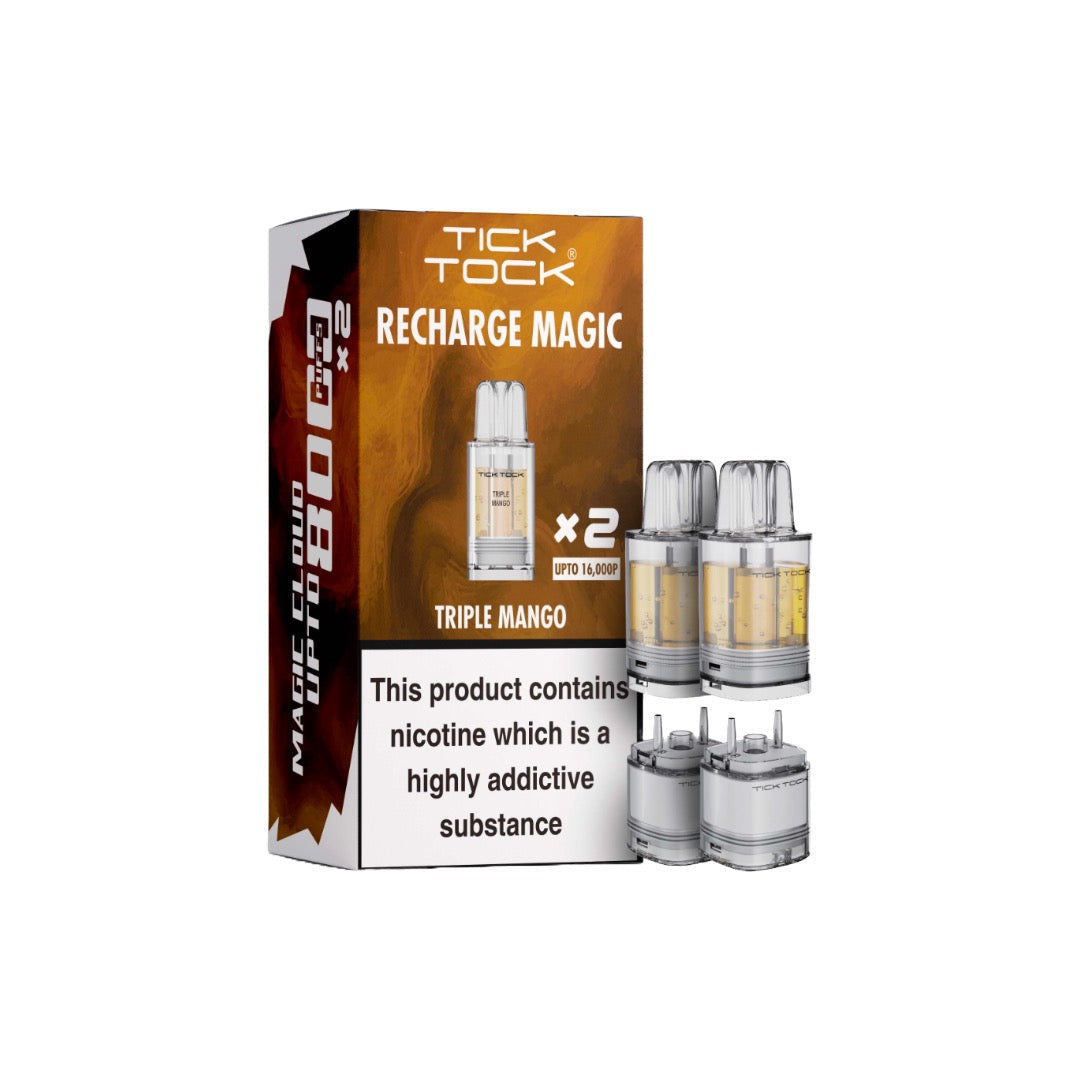 Tick Tock Recharge MAGIC 8K Prefilled Pods 8000 Puffs