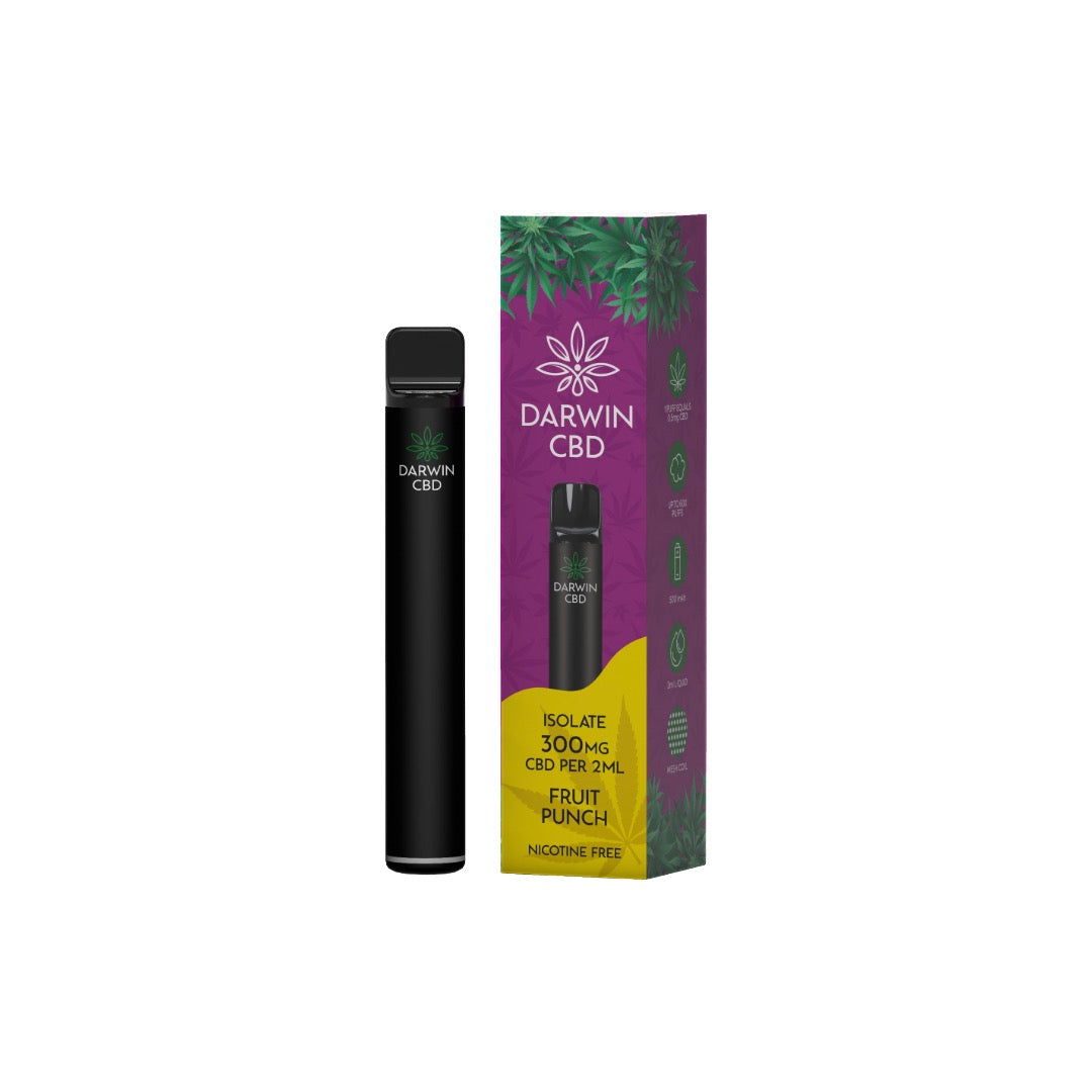 300mg Darwin CBD Prefilled Pod Vape Kit 600 Puffs