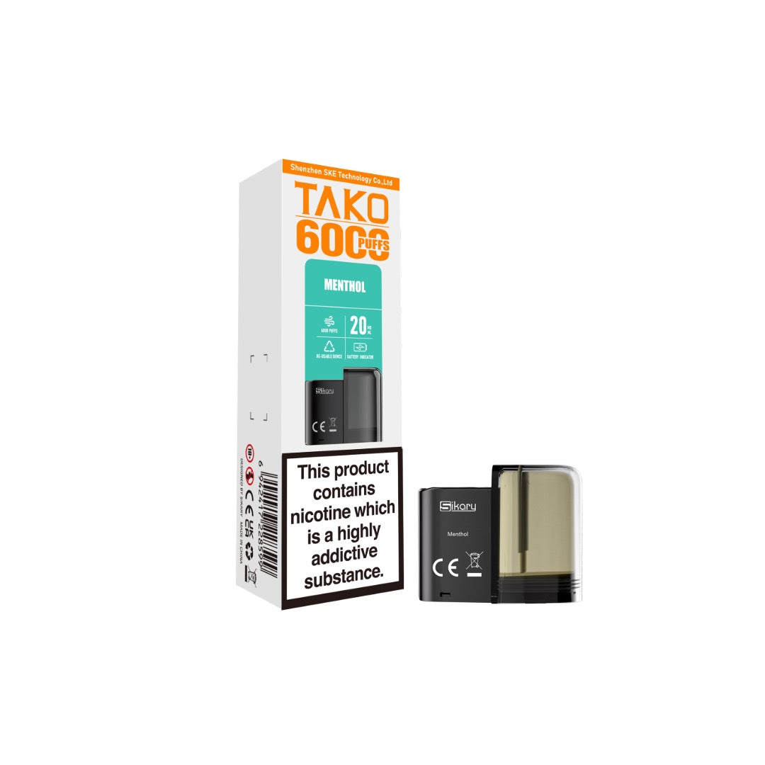 20mg Sikary Tako SP6000 Prefilled Pods 6000 Puffs