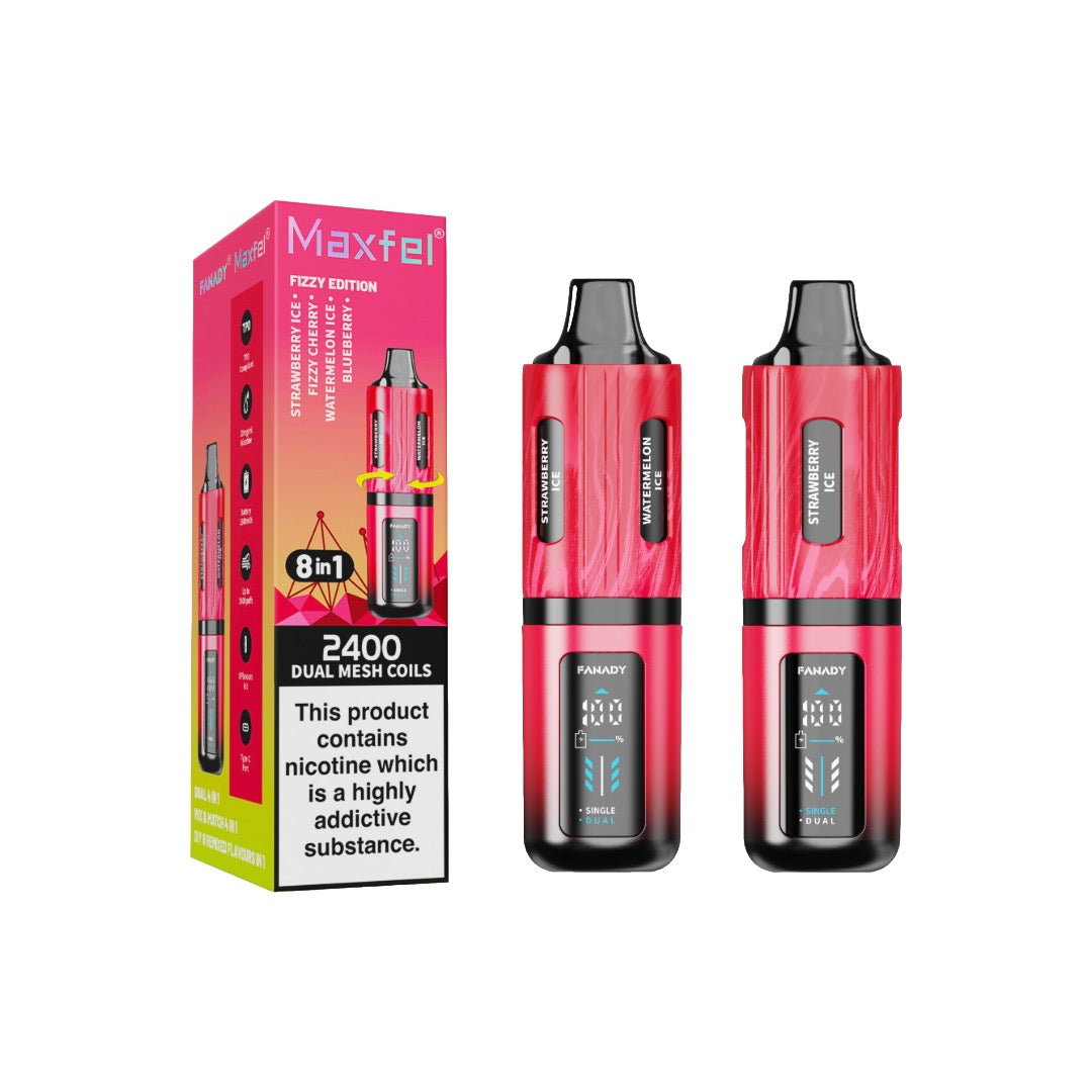 20mg Maxfel Legend Fanady 8 in 1 2400 Puffs Prefilled Pod Vape Kit
