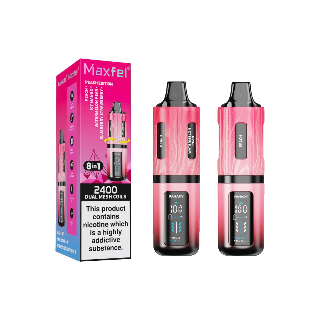 20mg Maxfel Legend Fanady 8 in 1 2400 Puffs Prefilled Pod Vape Kit