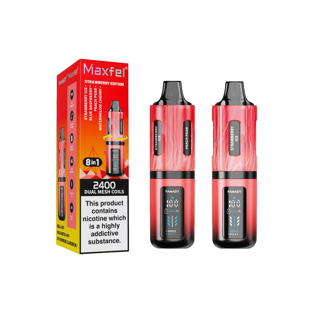 20mg Maxfel Legend Fanady 8 in 1 2400 Puffs Prefilled Pod Vape Kit