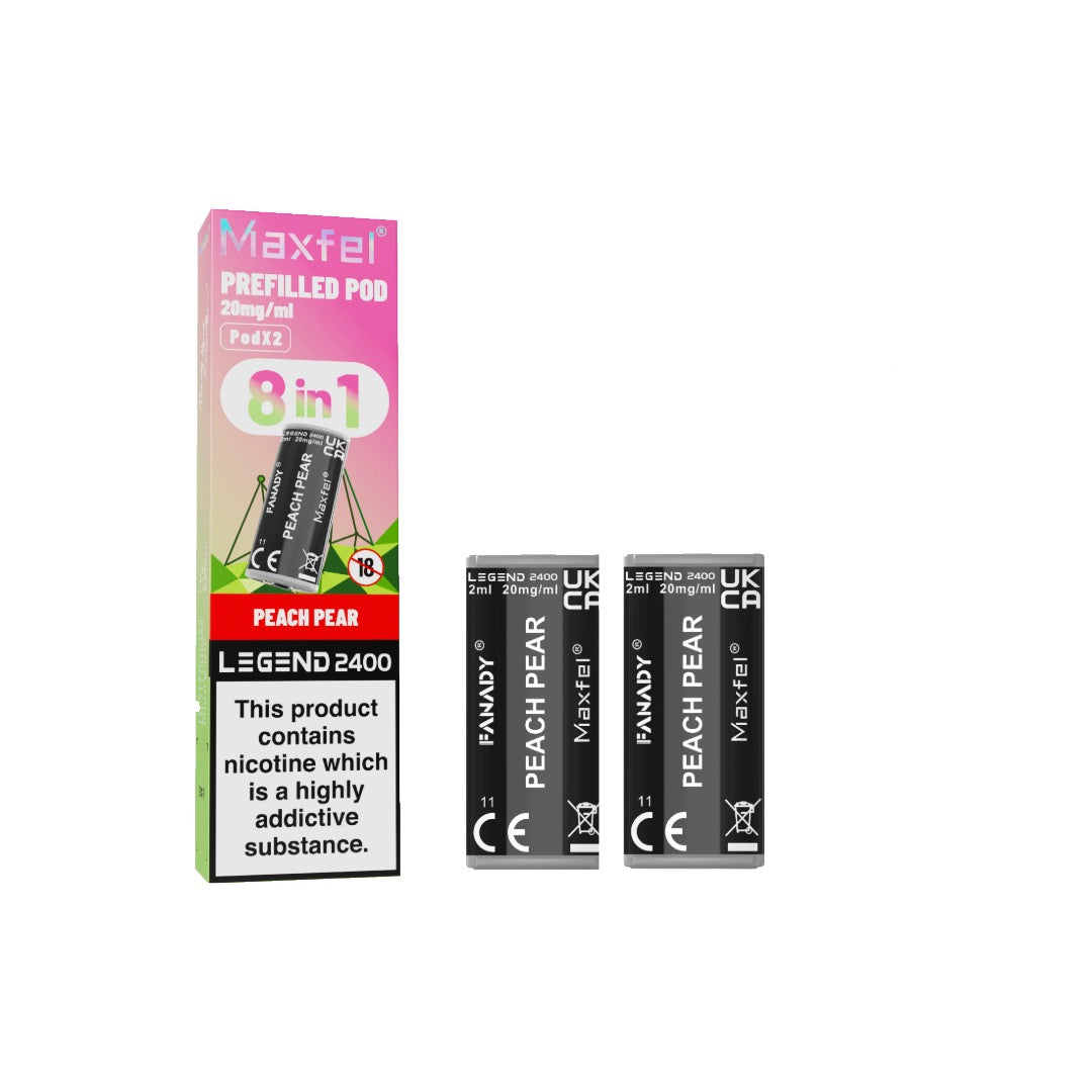 20mg Maxfel Legend Fanady Prefilled Pods 2400 Puffs