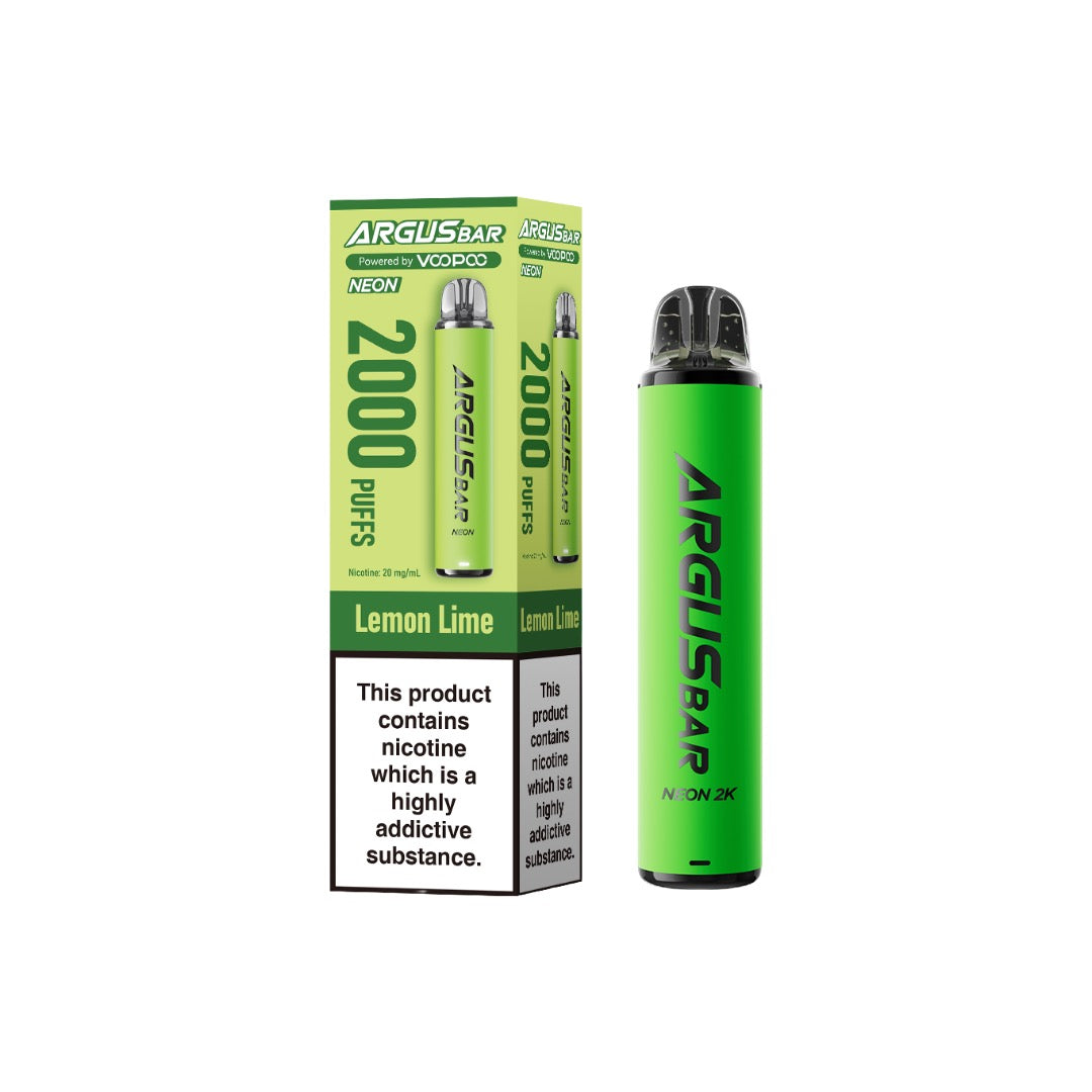 20mg Voopoo Argus Bar Neon 2K Prefilled Pod Vape Kit
