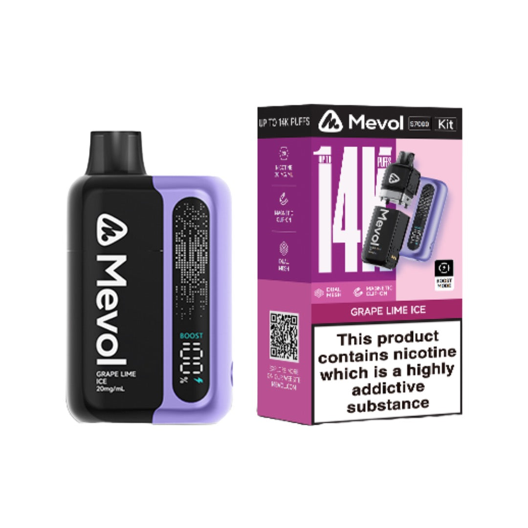20mg Mevol S7000 Prefilled Pod Vape Kit 14k puffs