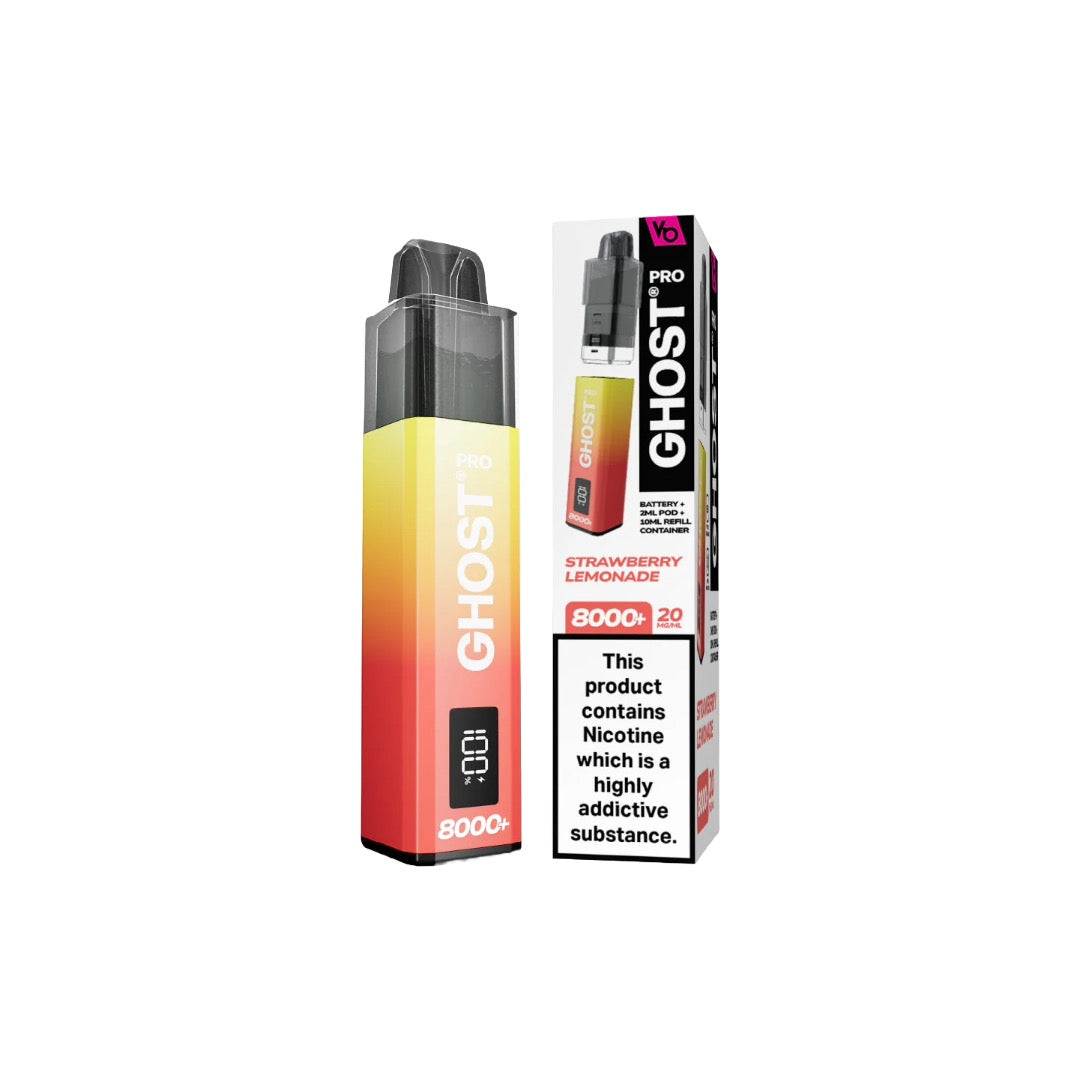 20mg Ghost Pro 8000+ By Vapes Bars Prefilled Pod Vape Kit