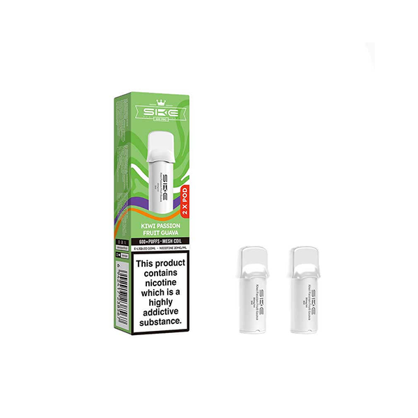 20mg SKE Crystal Pro Replacement Prefilled Pods 2ml 1200 Puffs - 2 Pcs