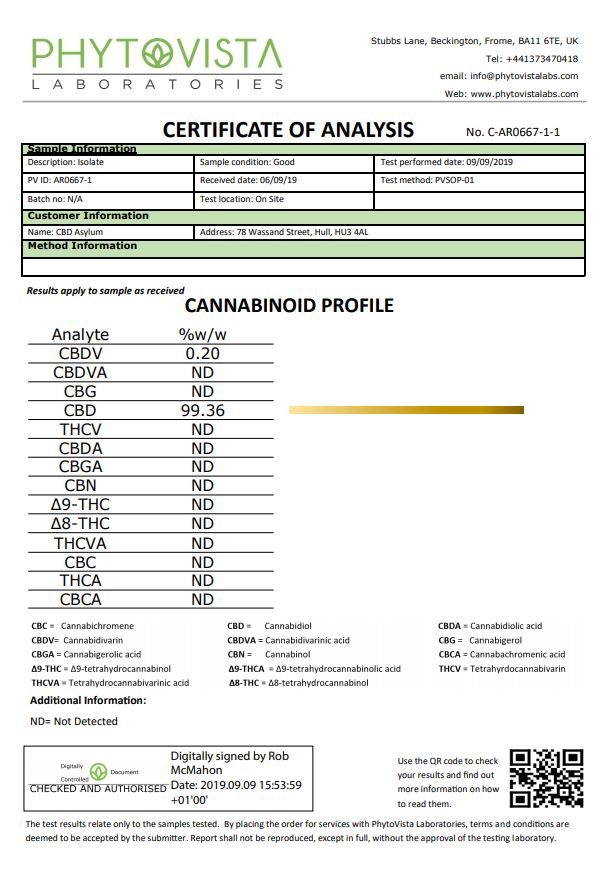 CBD Asylum 1000mg CBD Pro Oil 20ml