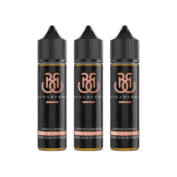 Bunaberry 1000mg Broad Spectrum CBD E-liquid 50ml (50VG/50PG)