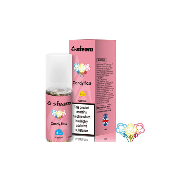 A-Steam Fruit Flavours 6MG 10ML (50VG/50PG)