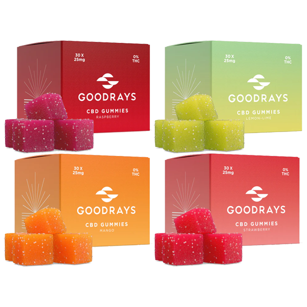 Goodrays 750mg CBD Gummies - 30 Pieces