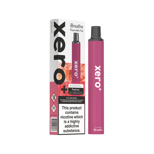 20mg iBreathe Xero+ Disposable Vape Pod 600 Puffs