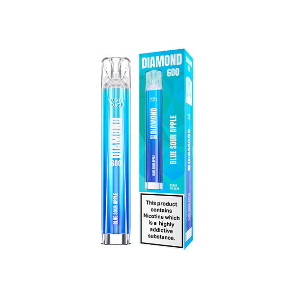 20mg Vapes Bars Diamond 600 Disposable Vape Device 600 Puffs