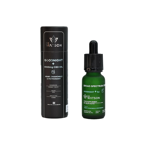 Dr Watson 4000mg Broad-Spectrum Goodnight CBD Oil 20ml