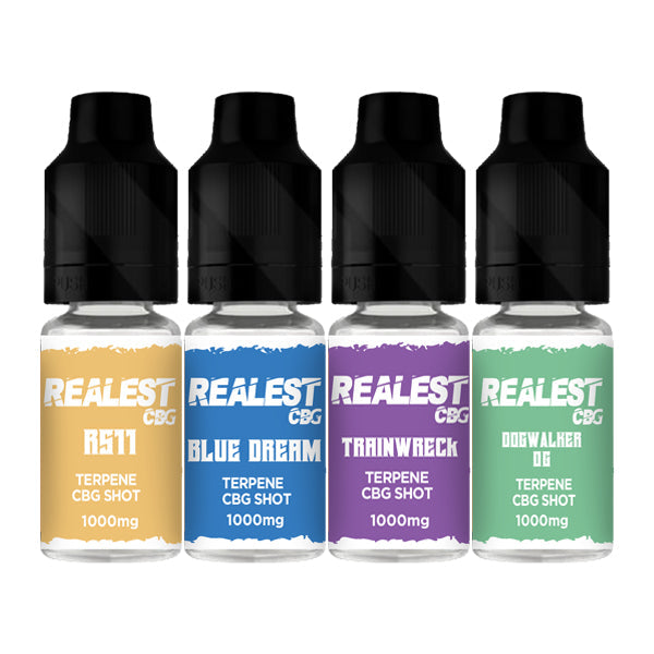 Realest CBD 1000mg Terpene Infused CBG Booster Shot 10ml