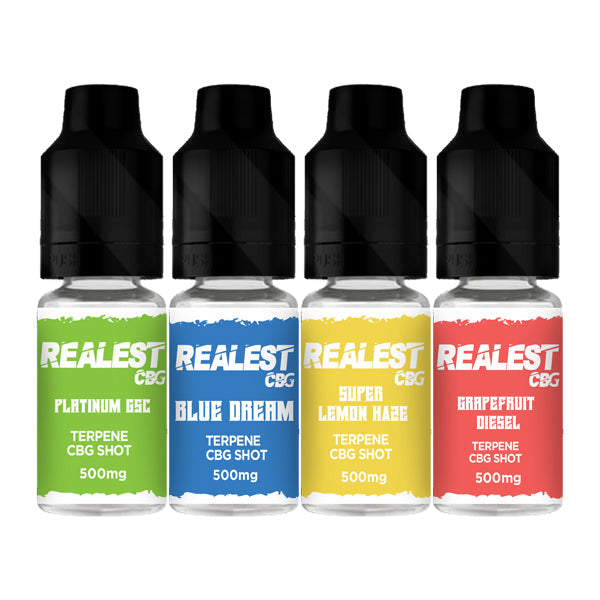 Realest CBD 500mg Terpene Infused CBG Booster Shot 10ml