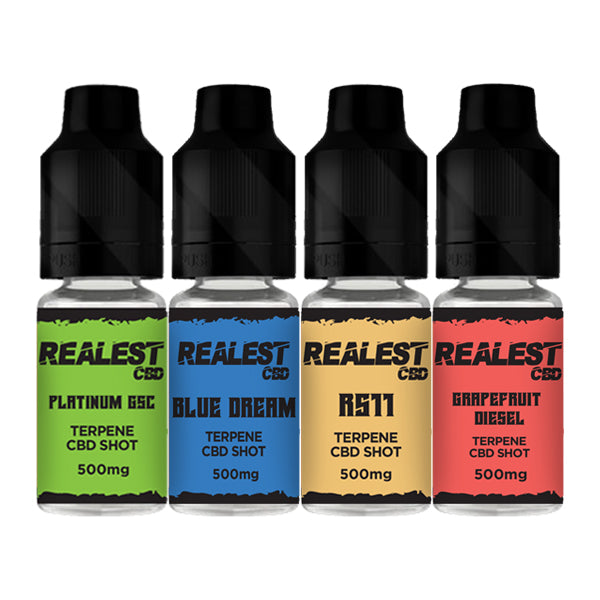 Realest CBD 500mg Terpene Infused CBD Booster Shot 10ml