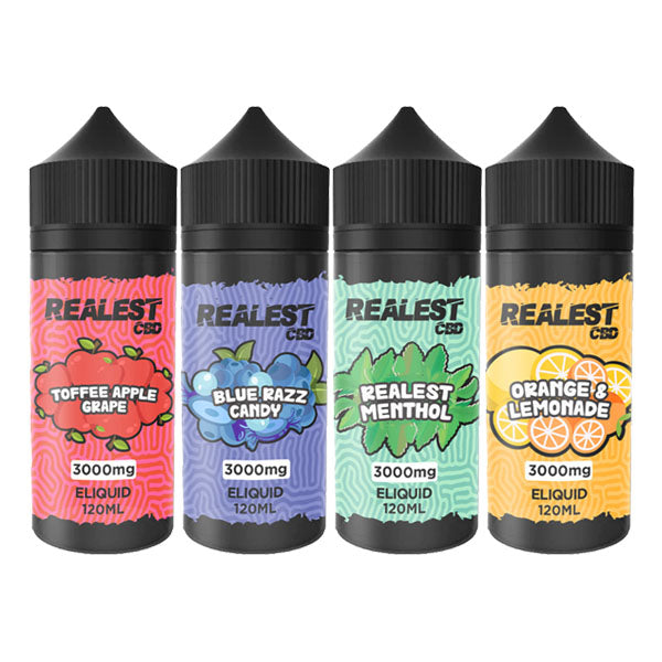 Realest CBD 3000mg Broad Spectrum CBD E-Liquid 120ml