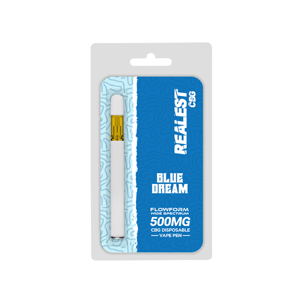 Realest CBG 500mg Flowform Wide Spectrum CBG Disposable Vape Pen 170 Puffs