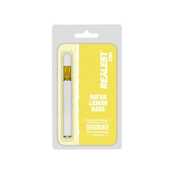 Realest CBG 500mg Flowform Wide Spectrum CBG Disposable Vape Pen 170 Puffs