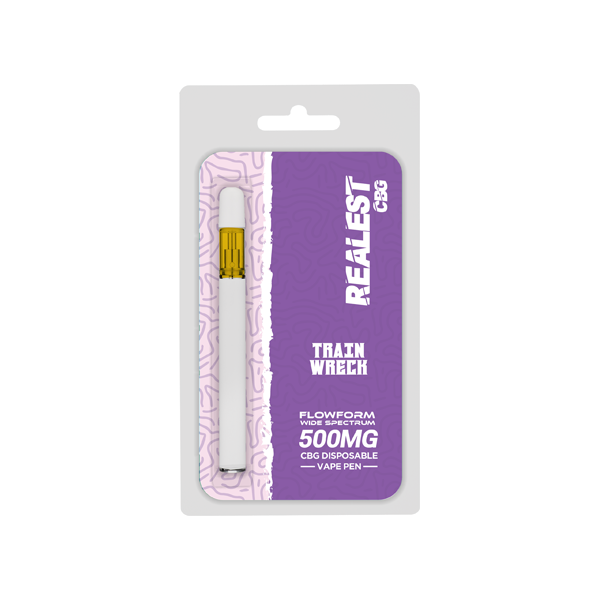 Realest CBG 500mg Flowform Wide Spectrum CBG Disposable Vape Pen 170 Puffs