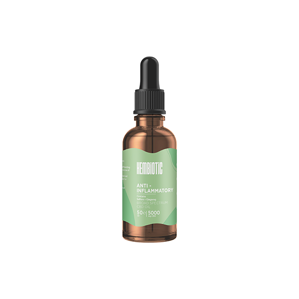 Hembiotic 5000mg Broad-Spectrum Bulk CBD Oil - 50ml