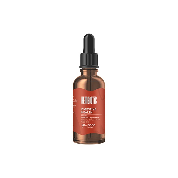 Hembiotic 5000mg Broad-Spectrum Bulk CBD Oil - 50ml