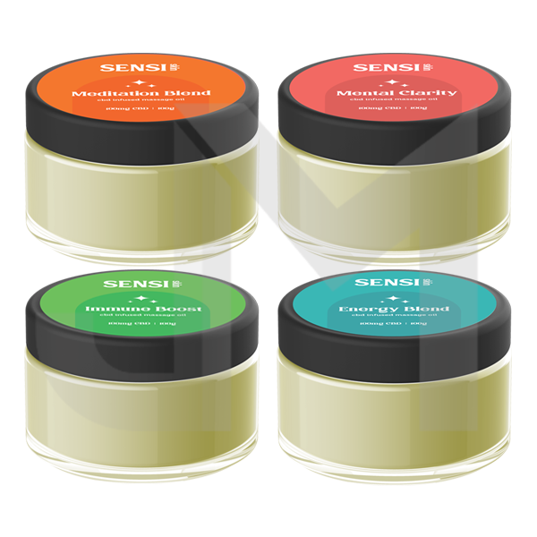 Sensi CBD 100mg CBD Massage Wax - 100g