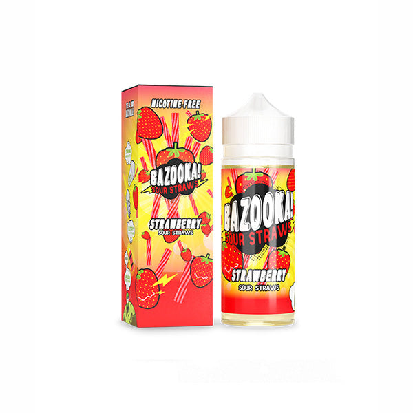 Bazooka Sour Straws 100ml Shortfill 0mg (70VG/30PG)