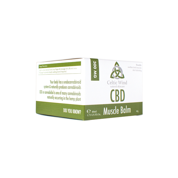 Celtic Wind Crops 300mg CBD Muscle Balm - 40ml