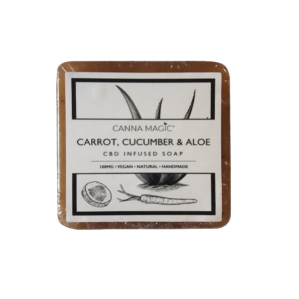 Canna Magic 100mg CBD Carrot, Cucumber & Aloe Soap 145g