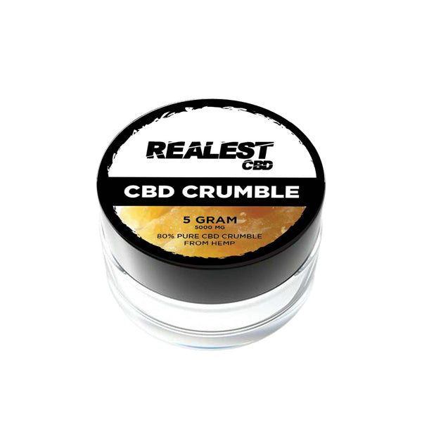 Realest CBD 5000mg 80% Broad Spectrum CBD Crumble