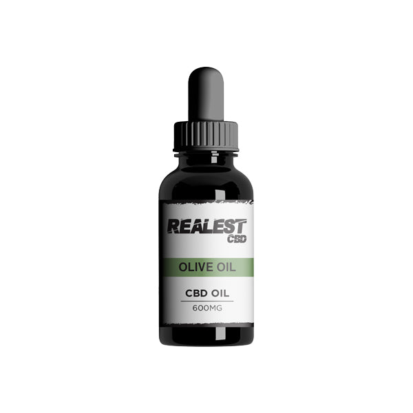 Realest CBD 600mg Broad Spectrum CBD Olive Oil - 30ml