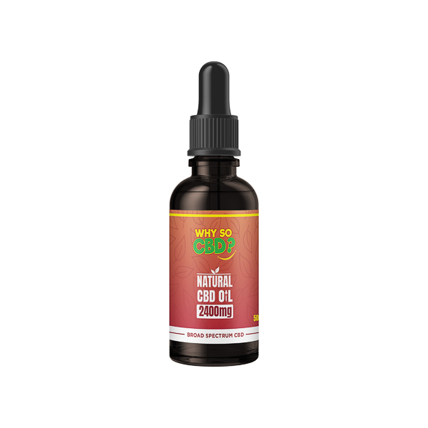 Why So CBD? 2400mg Broad-Spectrum CBD Natural Oil - 50ml